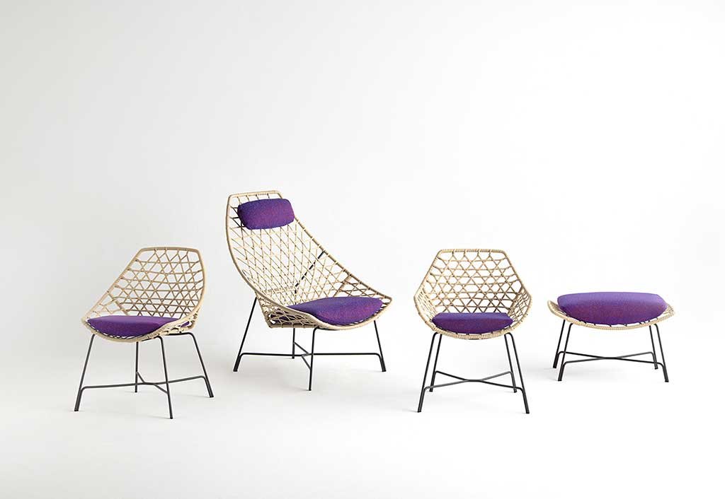 Cut chairs by Potocco
