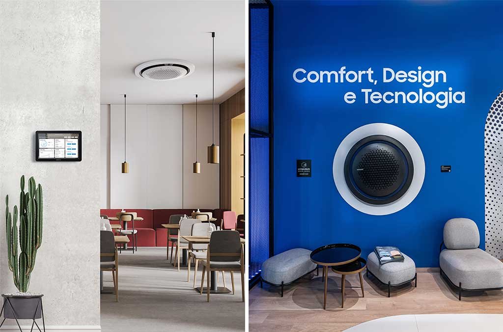 Comando Centralizzato Touch 2.0. a parete e stand Samsung a MCE 2024