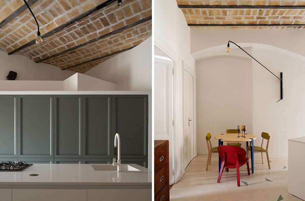 kitchen and dining area