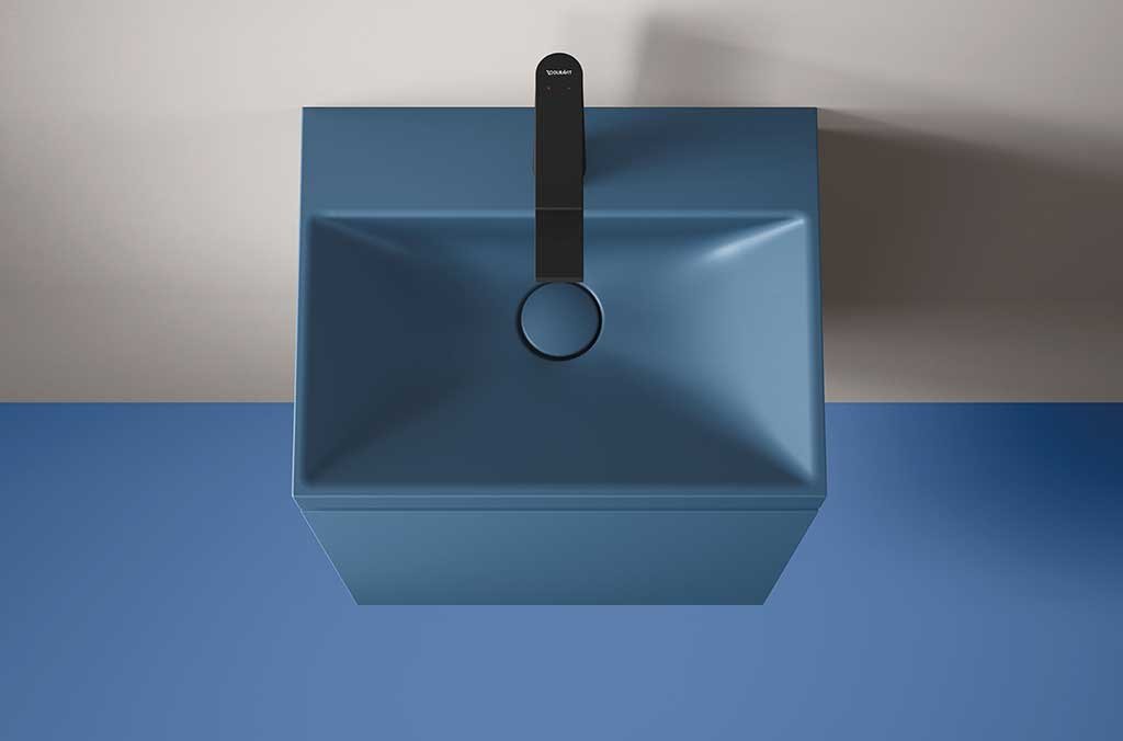 lavabo sospeso blu