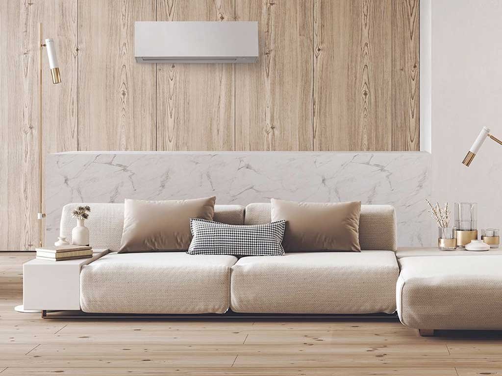 climatizzatore sostenibile parete living