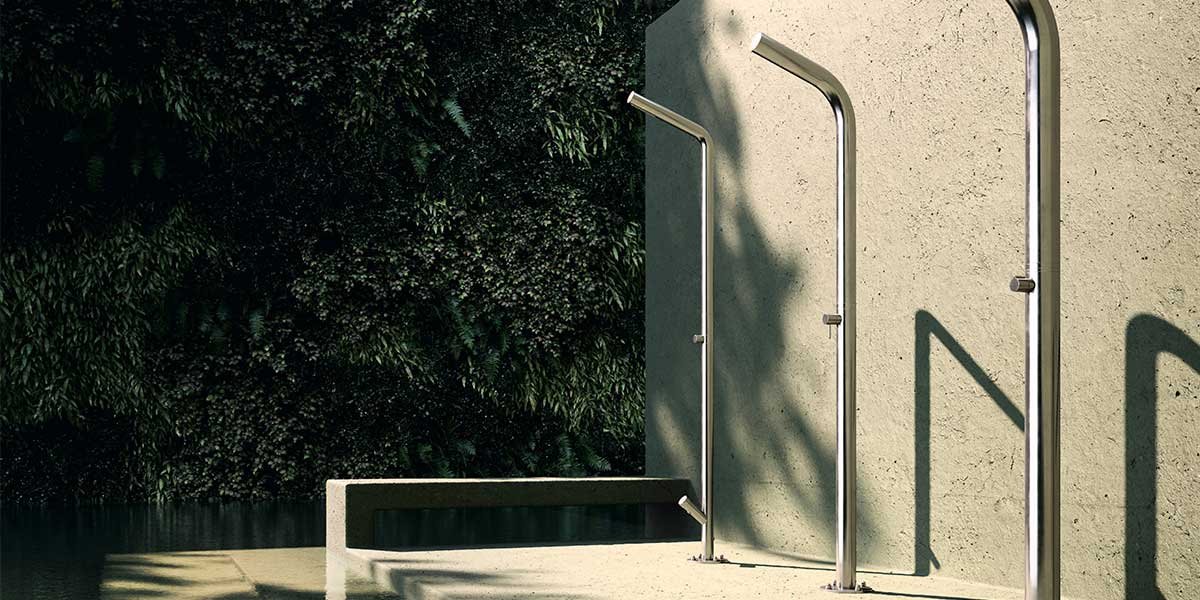 colonne doccia da esterno acciaio inox