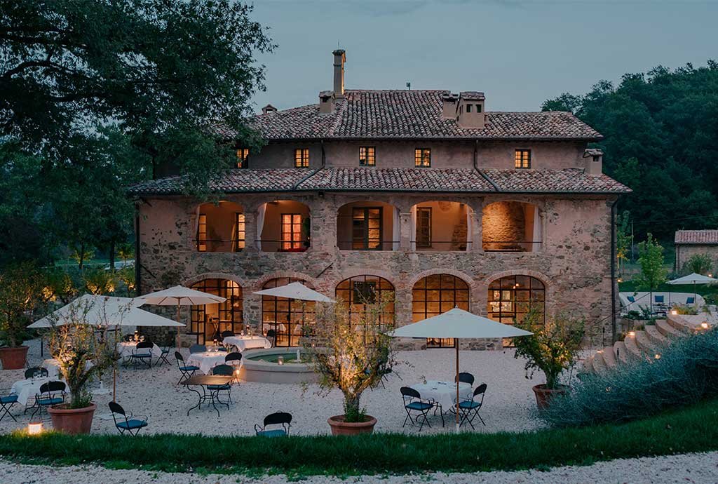 boutique hotel sera illuminazione