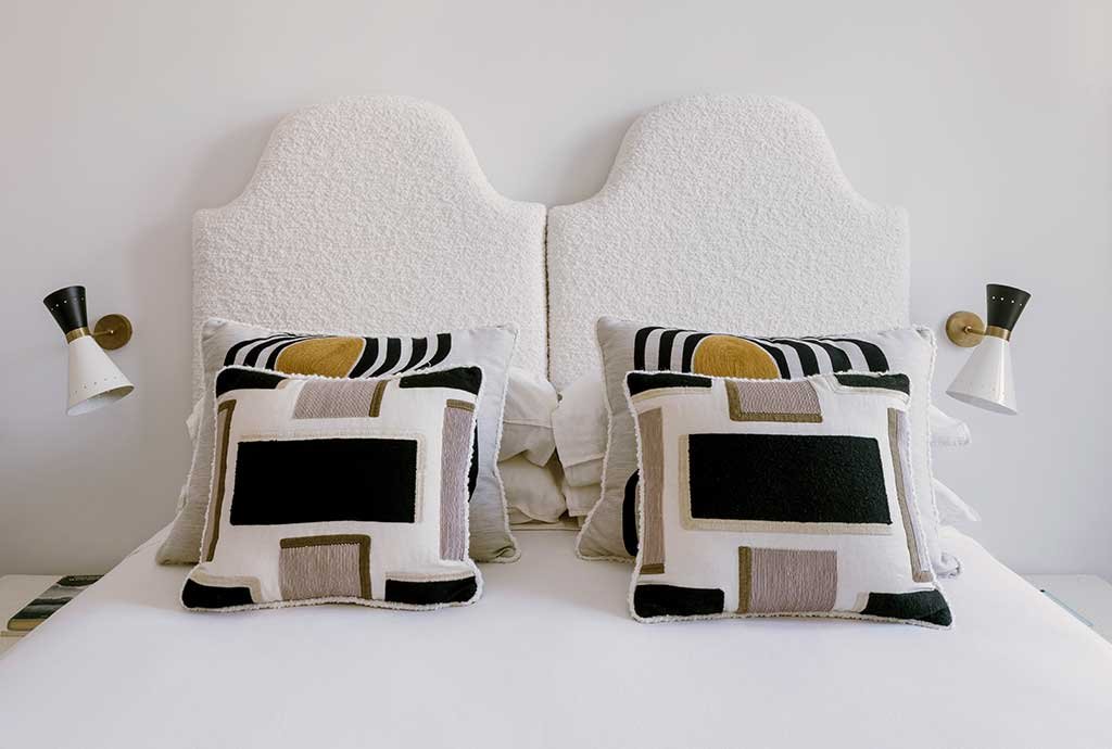 camera da letto tessile bianco