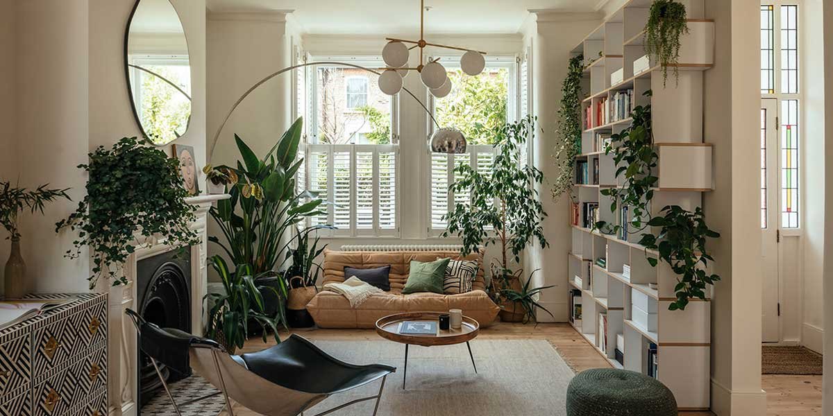 salotto stile vittoriano casa peckham ristrutturata