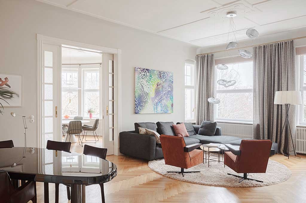 living room large apartment berlin