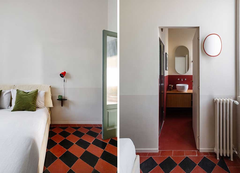 bedroom with bathroom