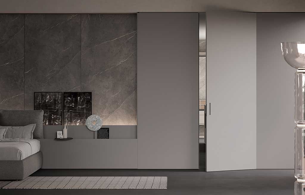 boiserie con porta integrata