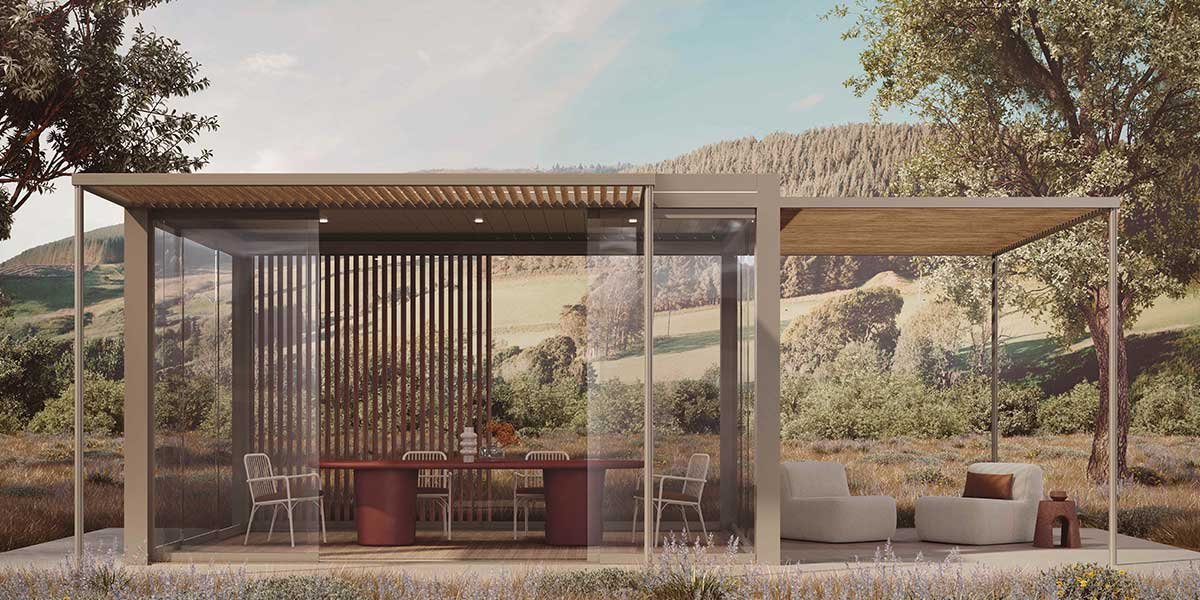 pergola bioclimatica esterno giardino
