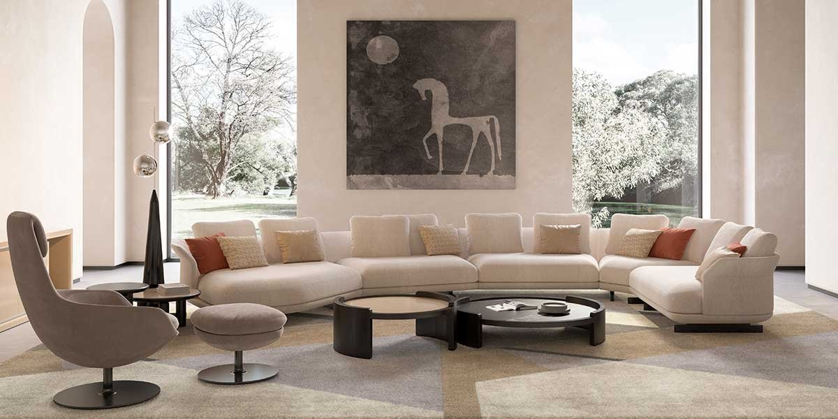 Divano, bergere e tavolini salotto