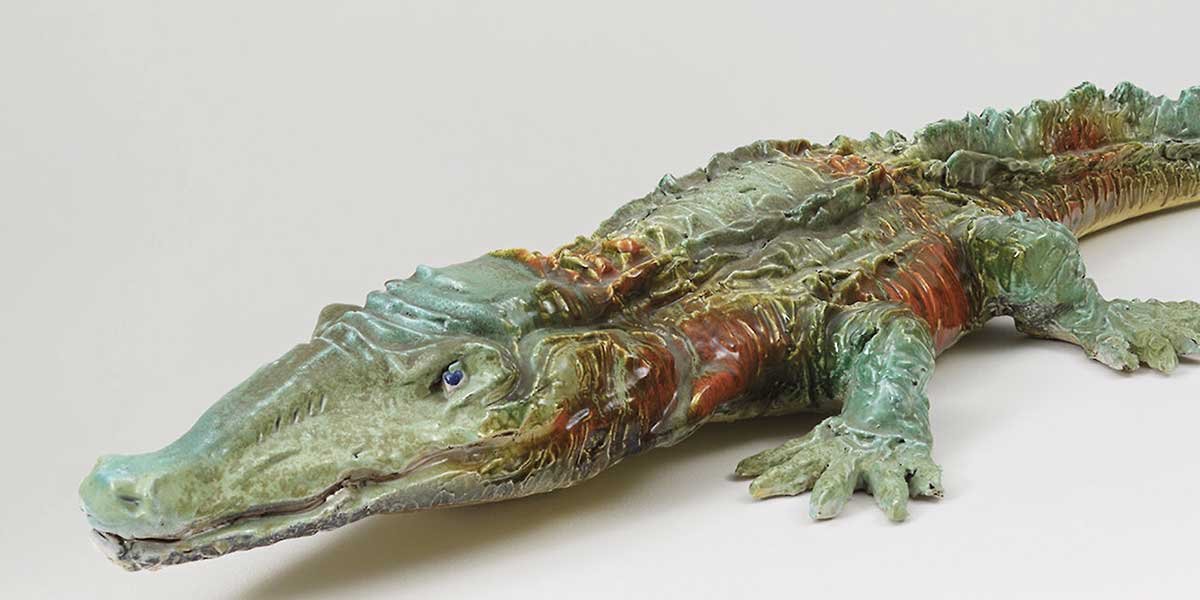 coccodrillo-ceramica-lucio-fontana