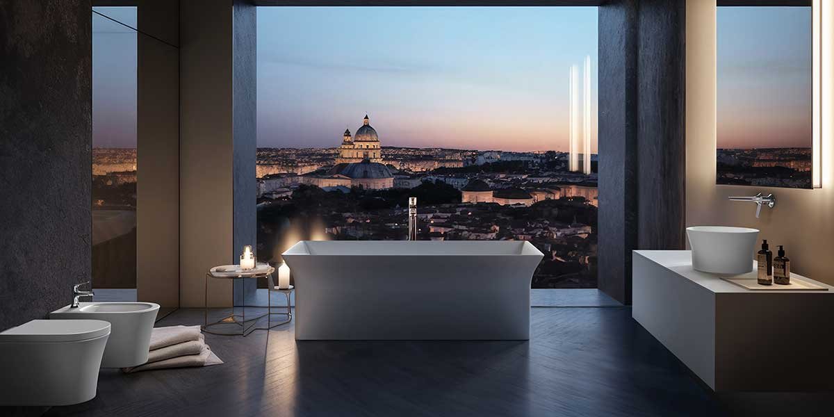 vasca freestanding rettangolare