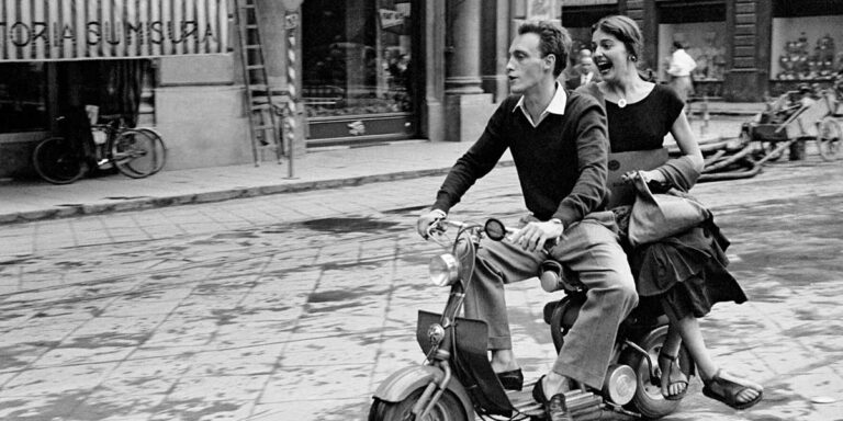 Ruth-Orkin,-Jinx-and-Justin-on-Scooter