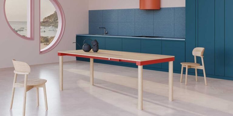 tavolo allungabile legno e colore