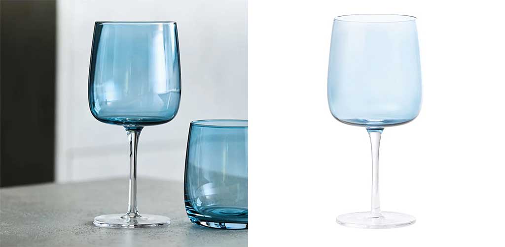 calici vino in vetro soffiato artigianale colorato