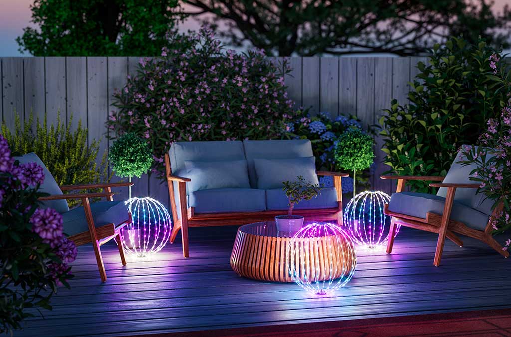 globo luminoso led sfera esterno