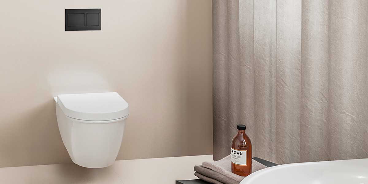 placca-comando-wc-parete nera