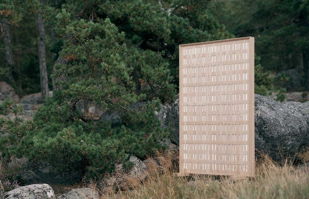 divisorio fonoassorbente autoportante legno rovere