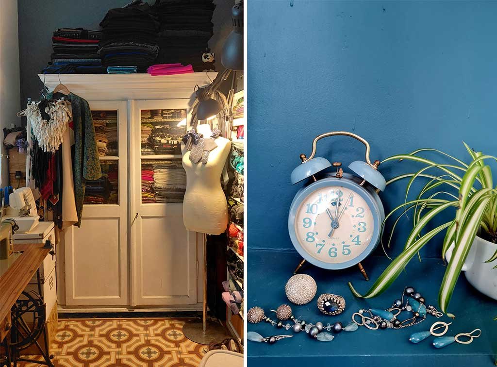 piccolo-atelier-fashion-in-casa e sveglia da collezione