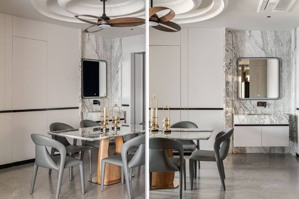 sala da pranzo di The Flow Residence